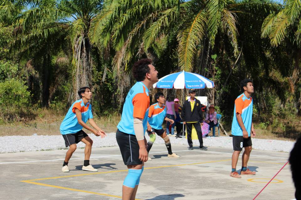 บรรยากาศการแข่งขันวอลเลย์บอล กีฬา อบต.บางงอน