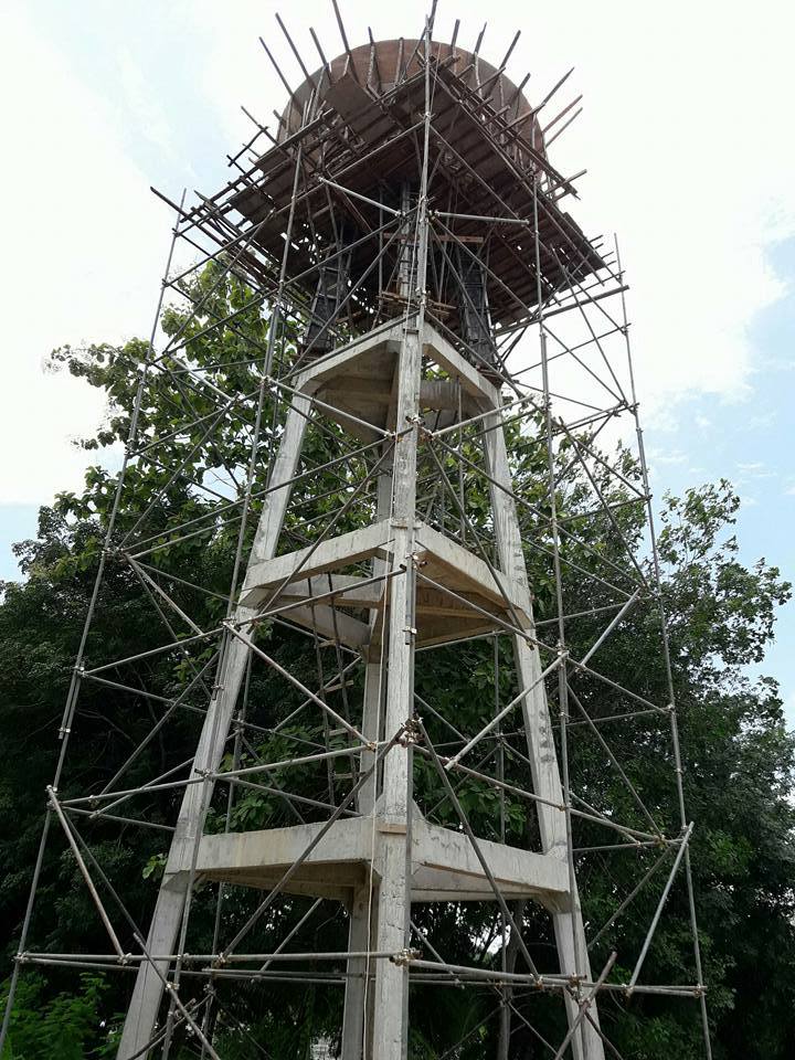 การก่อสร้างประปาหมู่บ้านแบบผิวดินขนาดใหญ่ ม.3